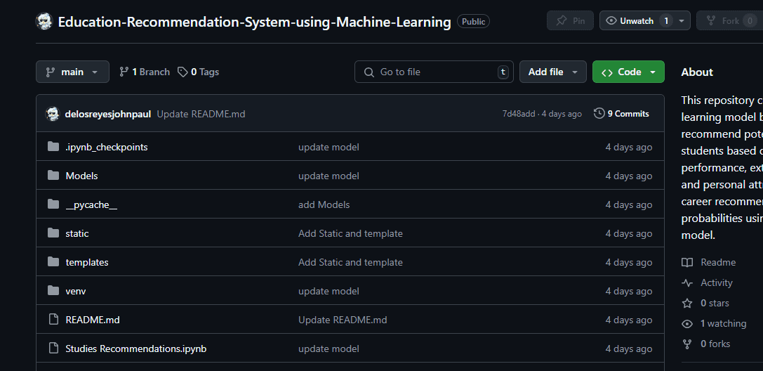 Education Recommendation System